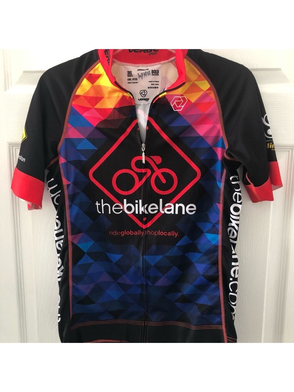 WOMENS Cycling Jersey Size 3XL Verge Sport Bold Collection Rainbow The Bike Lane